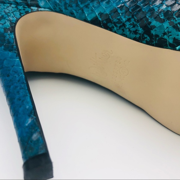 WITTNER Atwell SNAKESKIN leather Stiletto Heel Shoes | Size : 41  ~ NEW - Picture 8 of 15